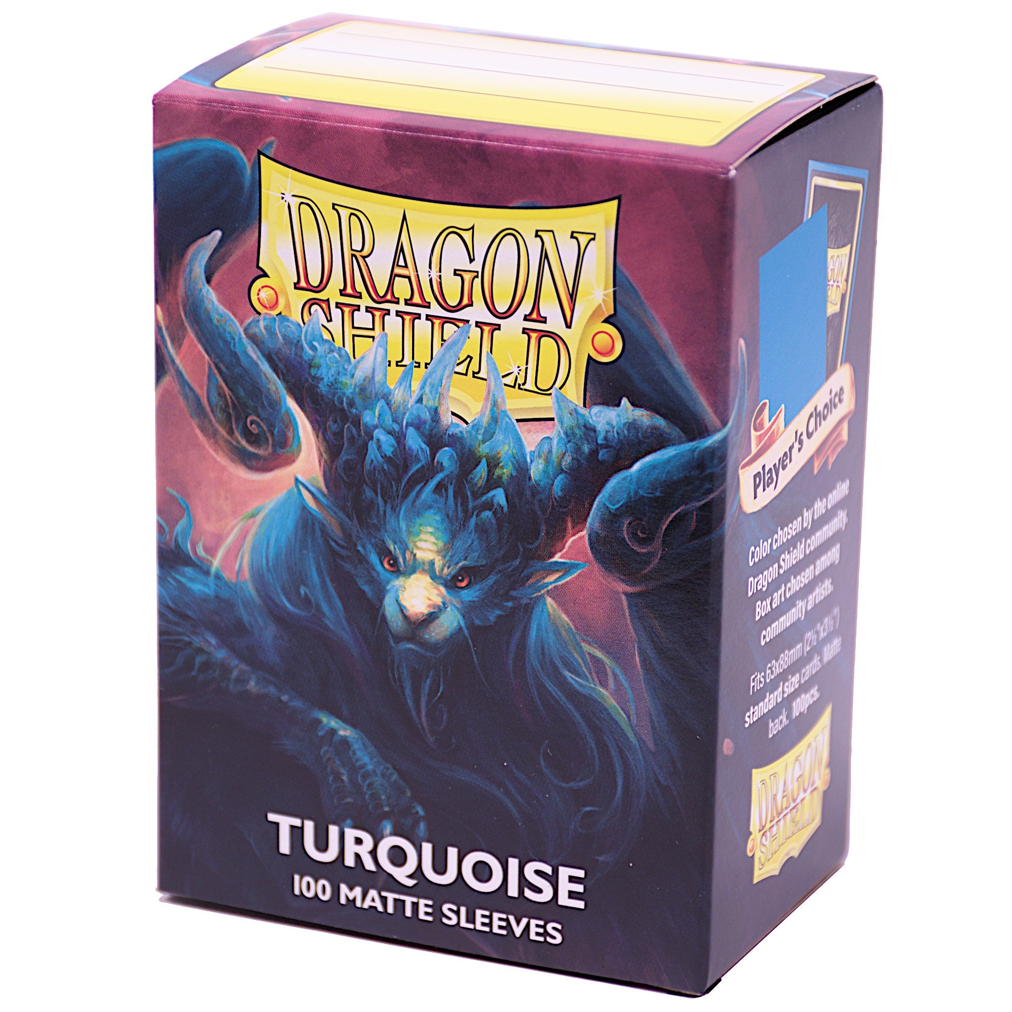 Dragon Shield: 100 Matte Sleeves - Standard Size Turquoise Dragon Shield: 100 Matte Sleeves - Standard Size Turquoise