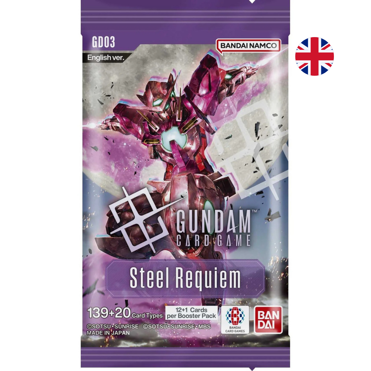 Gundam TCG Steel Requiem (GD03) Booster Display – EN