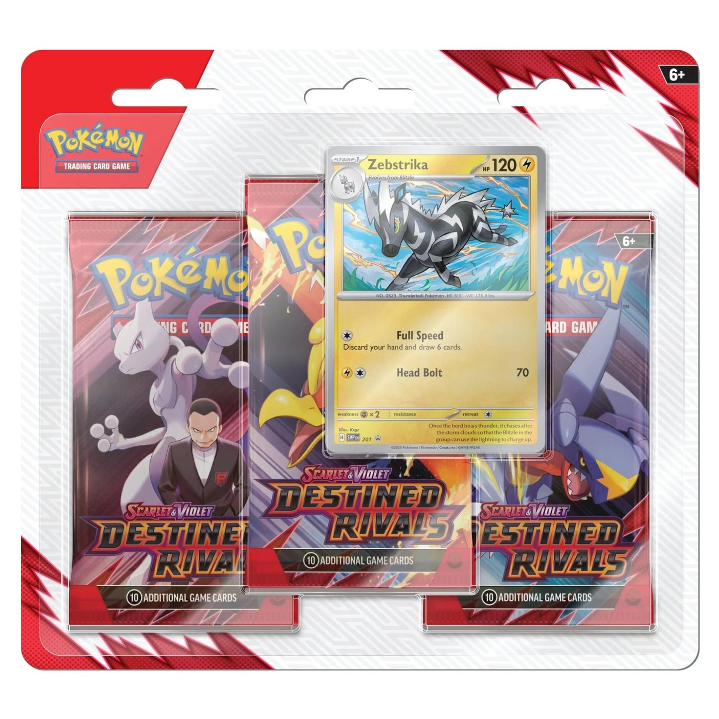 Pokemon TCG: Scarlet & Violet – Destined Rivals 3-Pack Blister