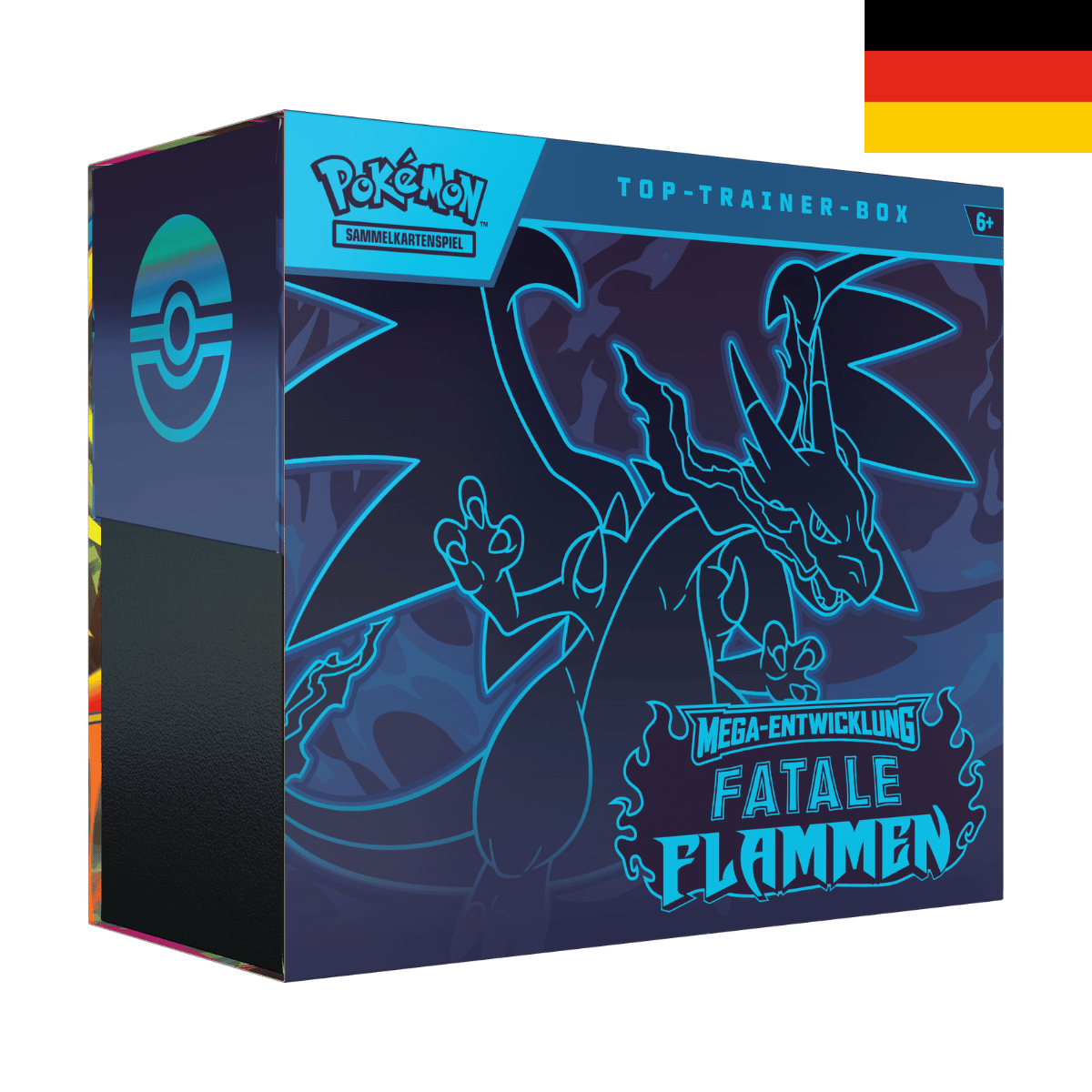 Pokémon TCG – Mega-Entwicklung Fatale Flammen – Top-Trainer-Box – DE