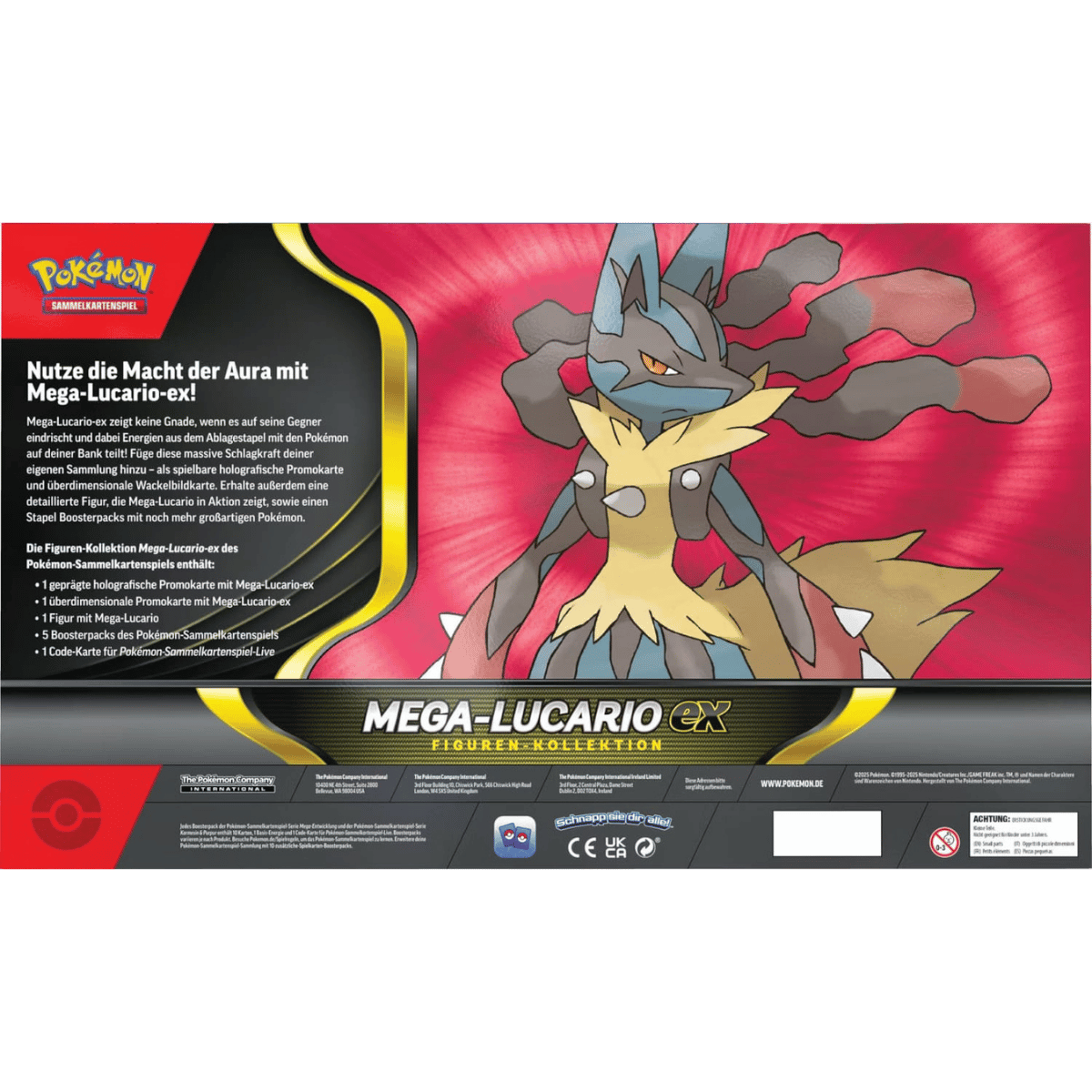 Pokemon TCG - Mega-Lucario ex Figuren Kollektion DE