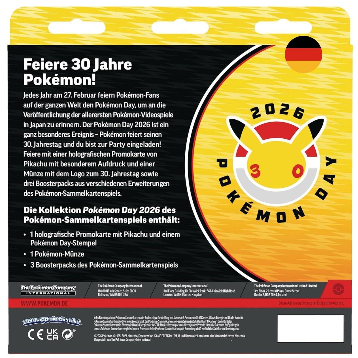 Pokémon TCG: Pokémon Day 2026 Kollektion (Deutsch)