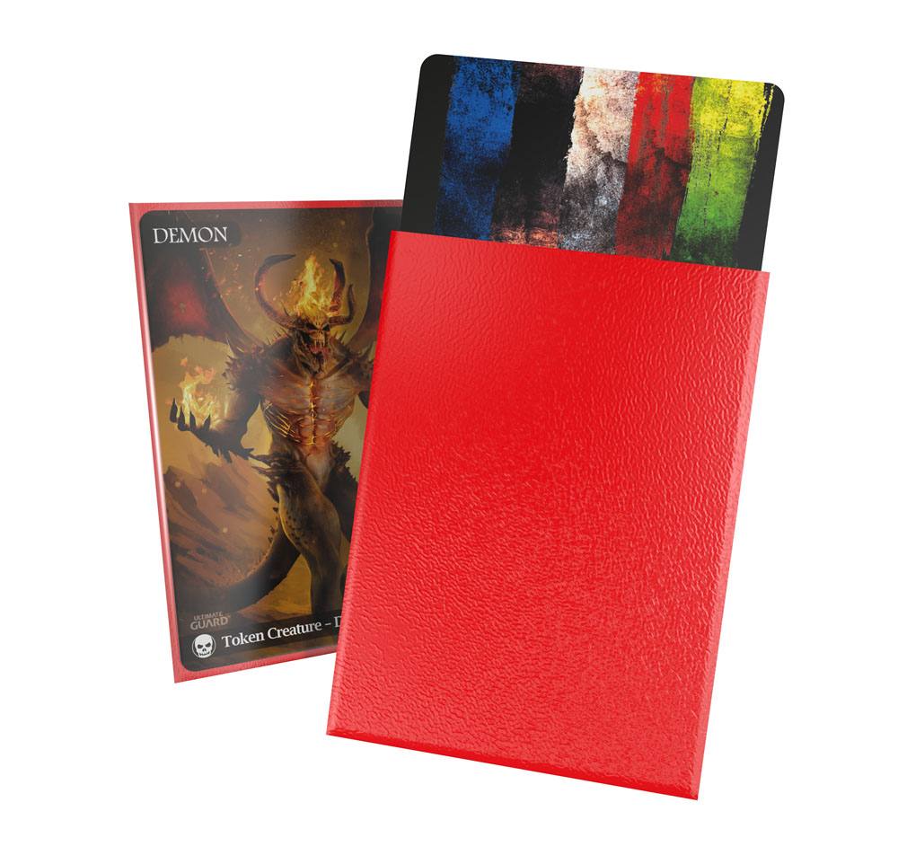 Ultimate Guard Cortex: 100 Matte Sleeves - Standard Size Red