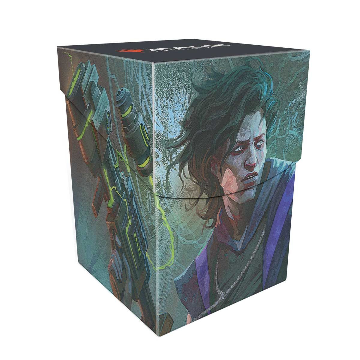 Ultra Pro Winter, Cynical Opportunist 100+ Deck Box - Duskmourn Ultra Pro Winter, Cynical Opportunist 100+ Deck Box - Duskmourn
