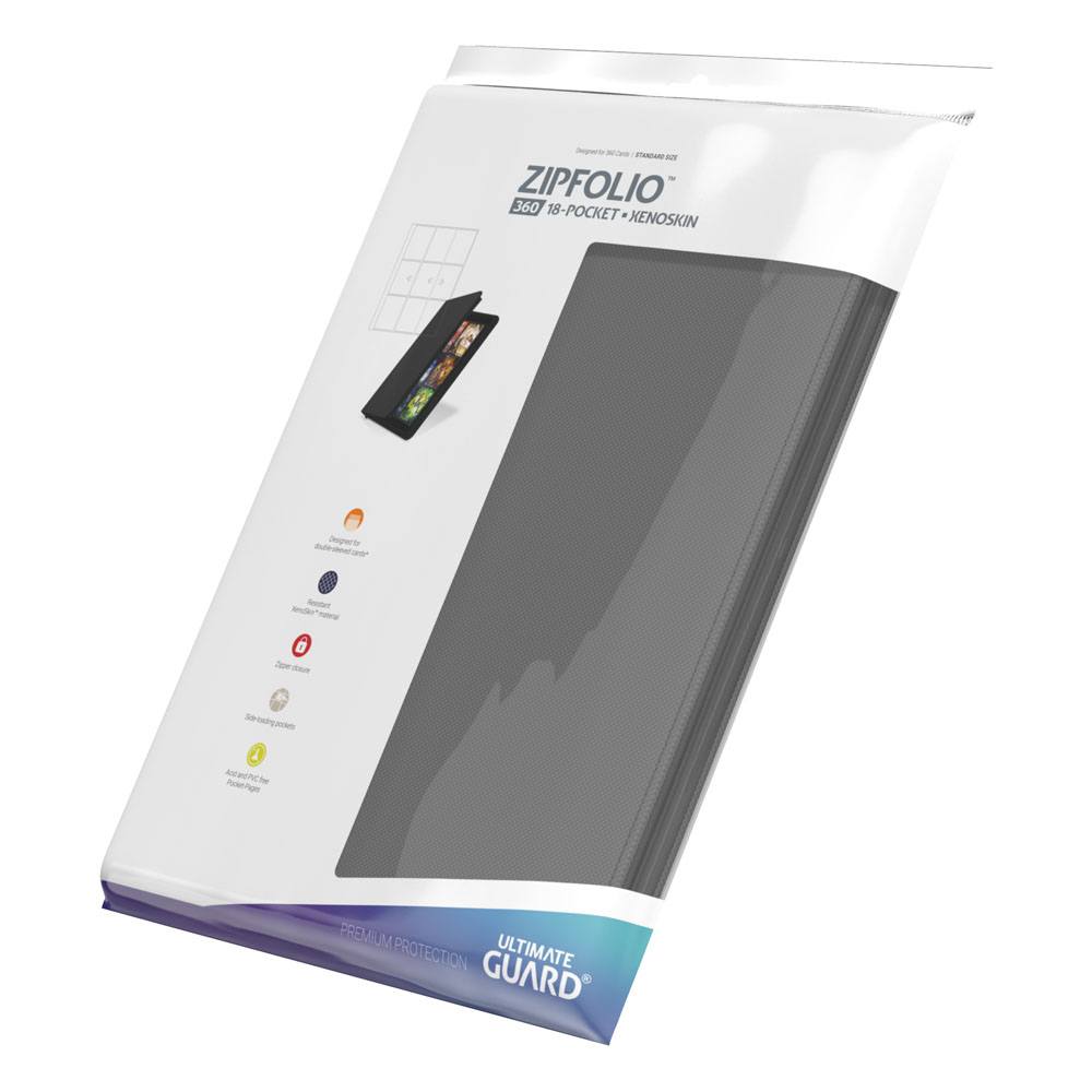 Ultimate Guard Zipfolio 360 Xenoskin – 18-Pocket Card Portfolio with Zipper