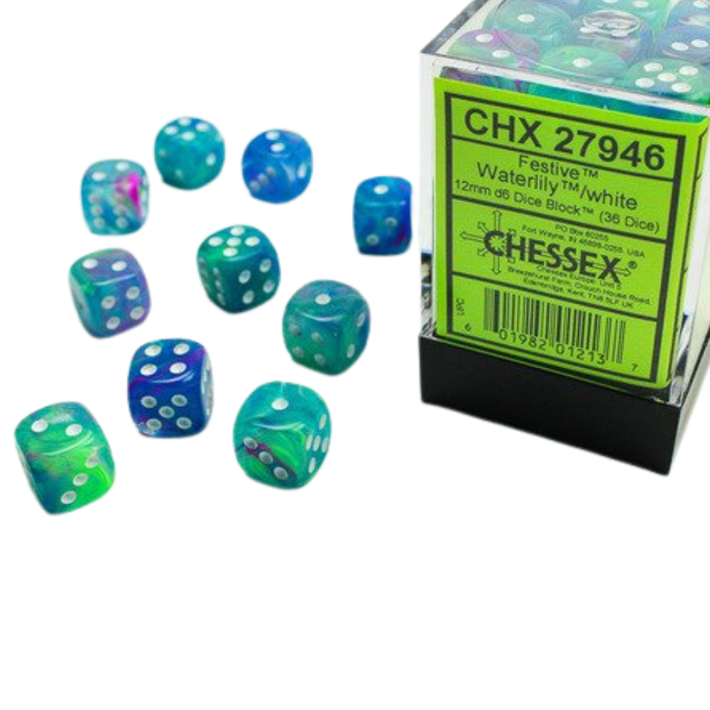 Chessex 12mm d6 Dice Block (36 Dice)