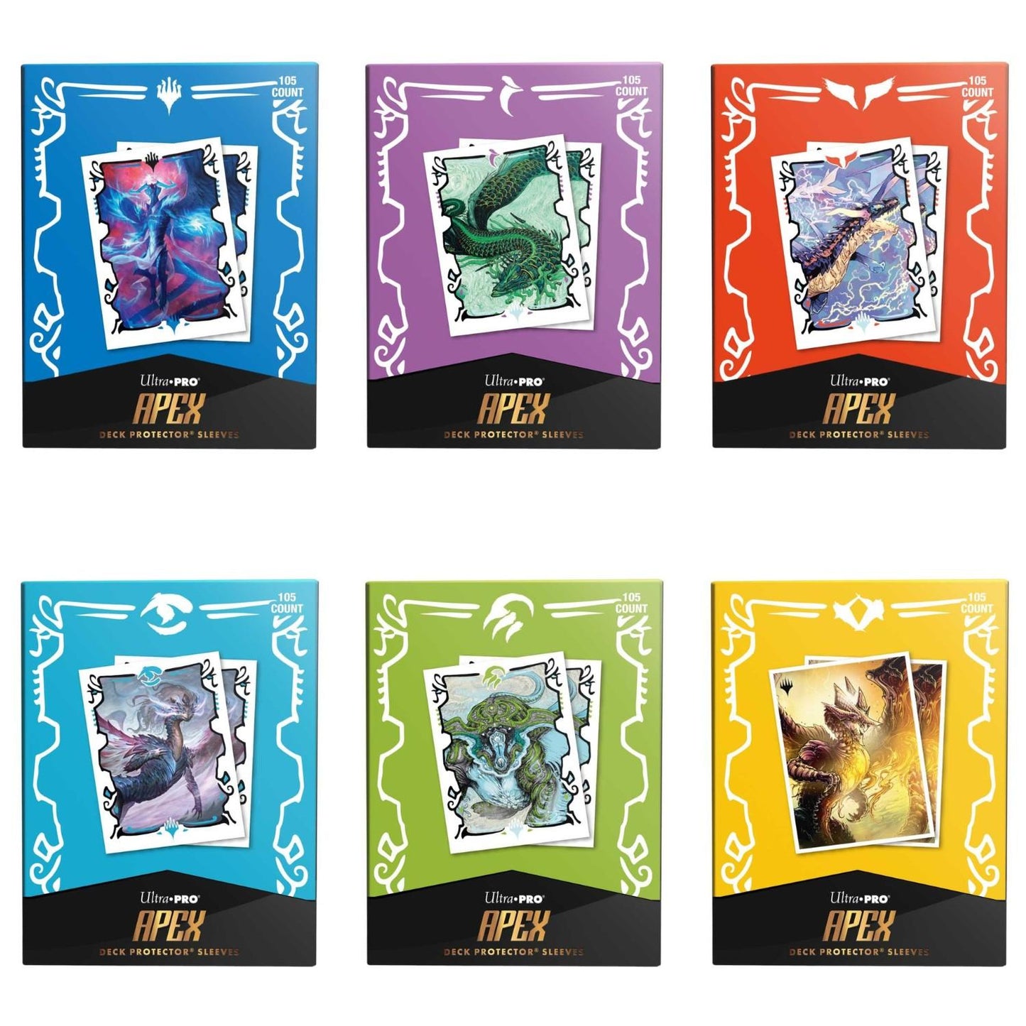 Tarkir Sleeves - 105 Ultra Pro Apex Deck Protector Sleeves for Magic