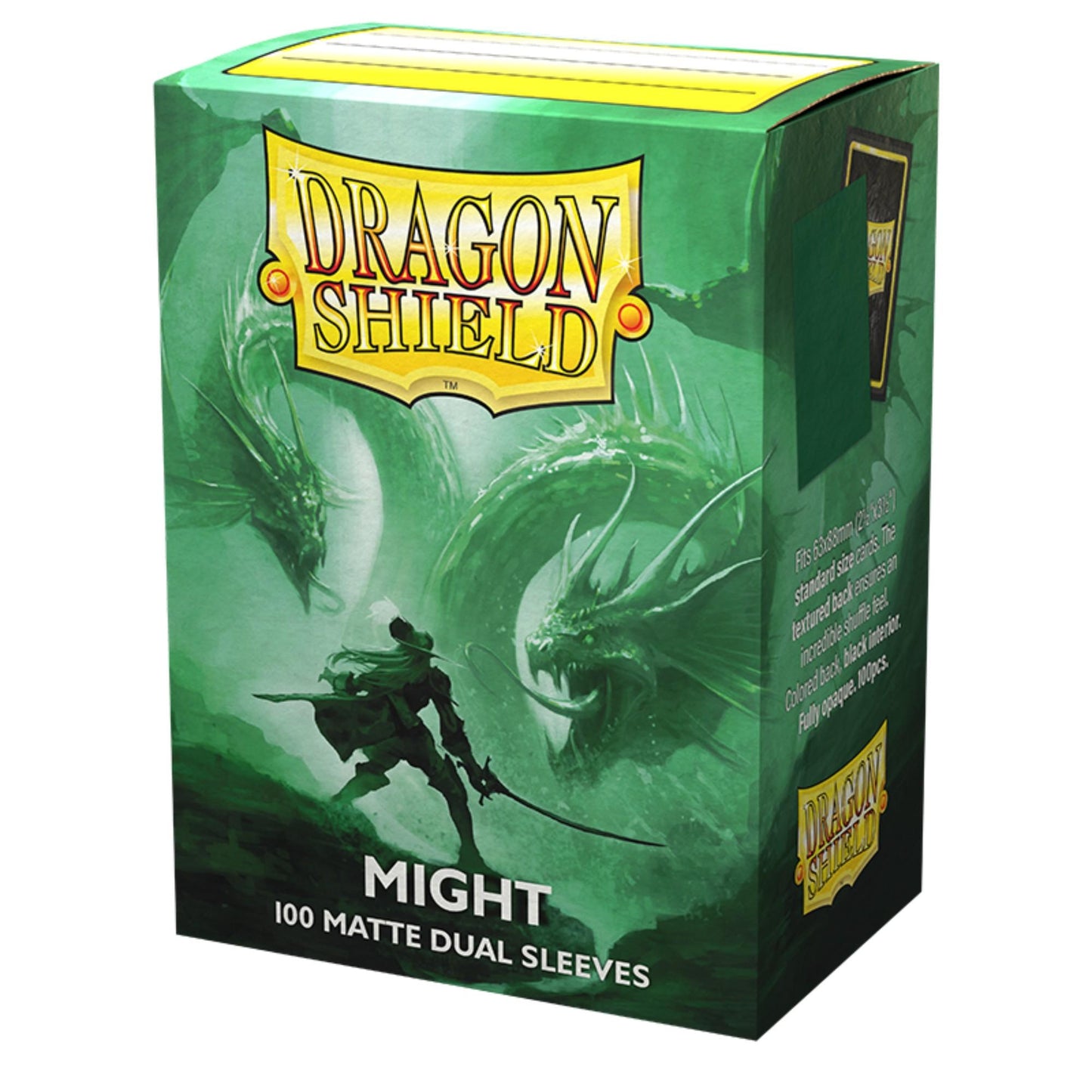 Dragon Shield – 100 Standard Size Matte Dual Sleeves Might