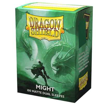 Dragon Shield – 100 Standard Size Matte Dual Sleeves Might
