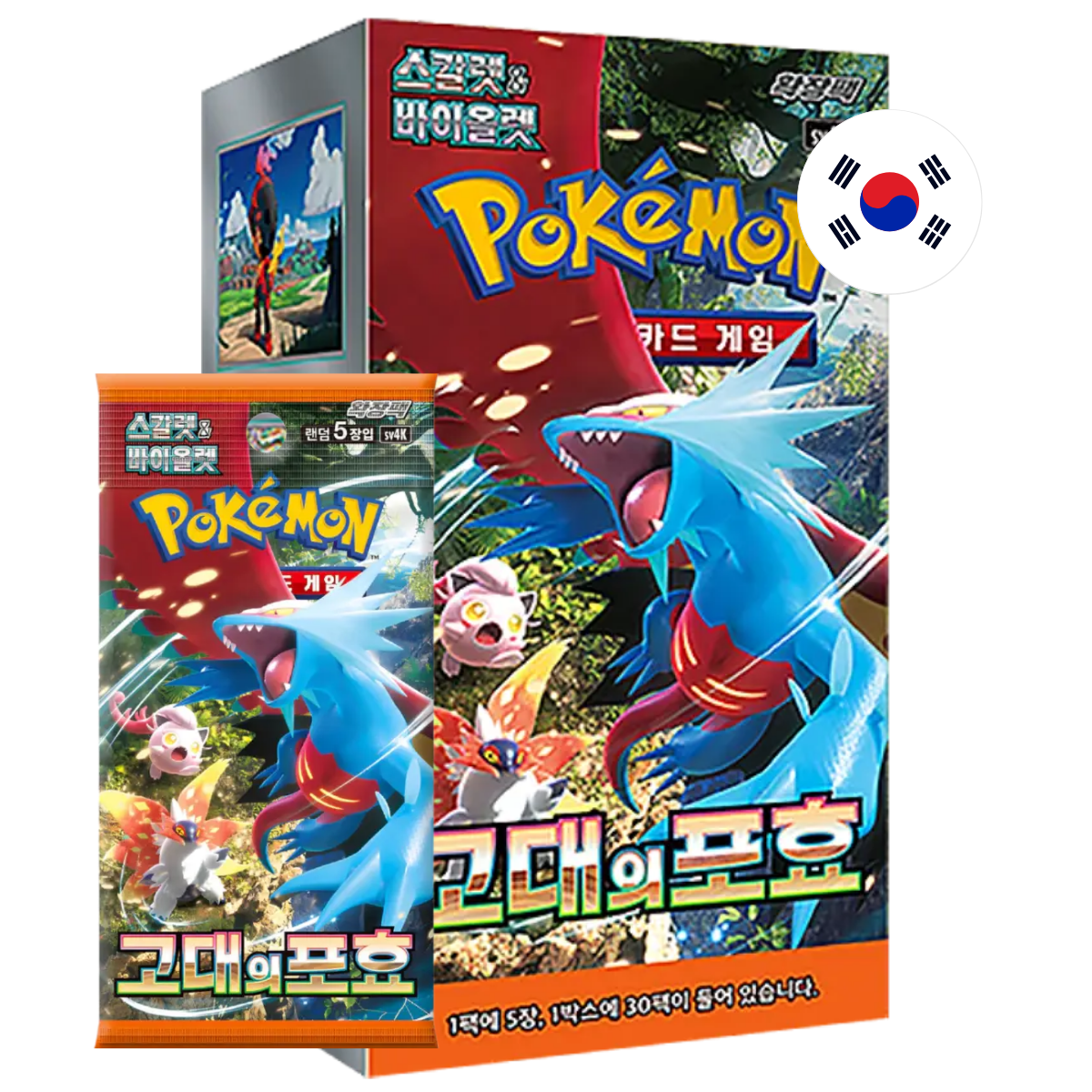 Pokémon TCG Ancient Roar SV4K – Booster Display (KOR)
