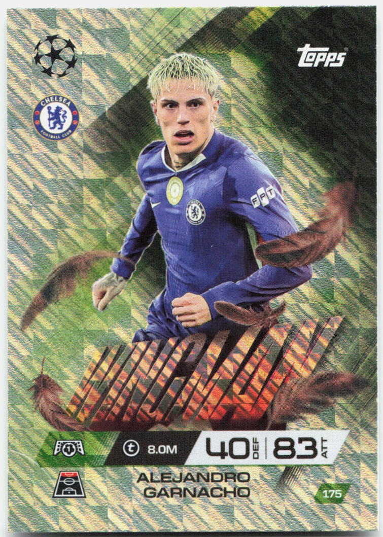 Topps Match Attax UEFA Club Competitions Extra #175 Alejandro Garnacho (2025-26)