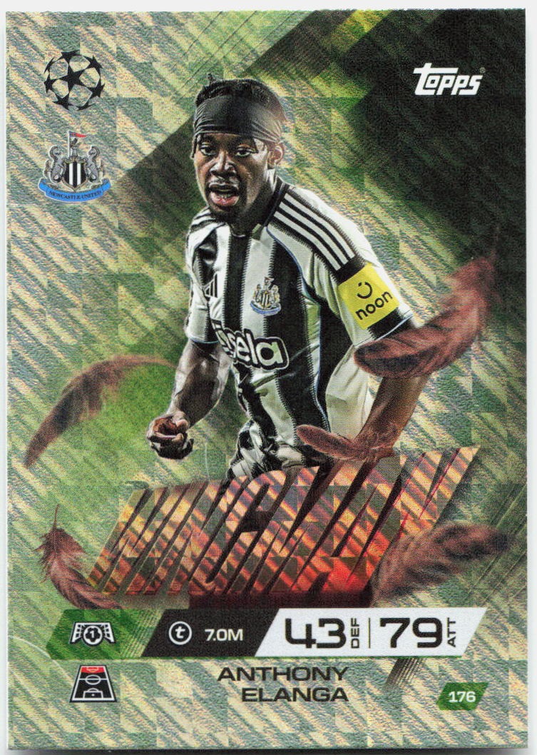 Topps Match Attax UEFA Club Competitions Extra #176 Anthony Elanga (2025-26)