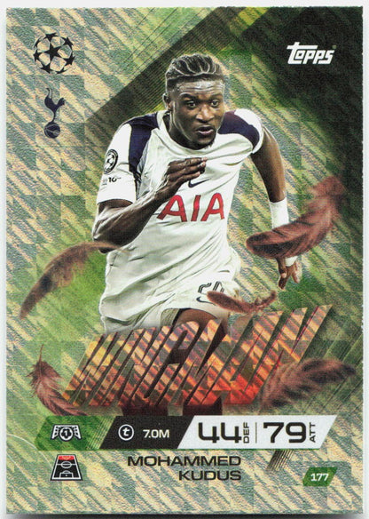 Topps Match Attax UEFA Club Competitions Extra #177 Mohammed Kudus (2025-26)