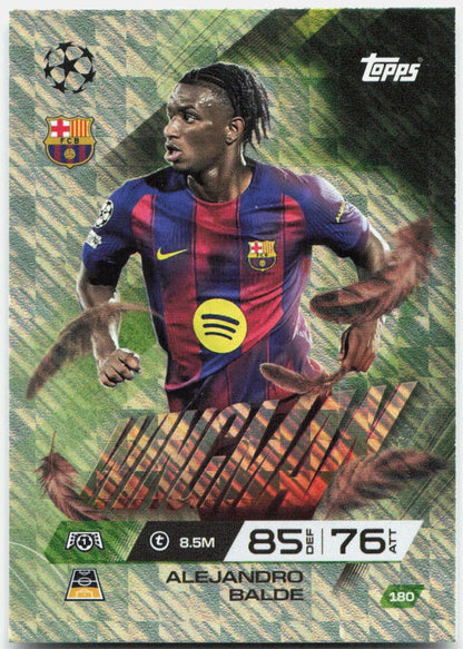 Topps Match Attax UEFA Club Competitions Extra #180 Alejandro Balde (2025-26)