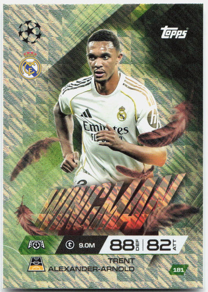 Topps Match Attax UEFA Club Competitions Extra #181 Trent Alexander-Arnold (2025-26)