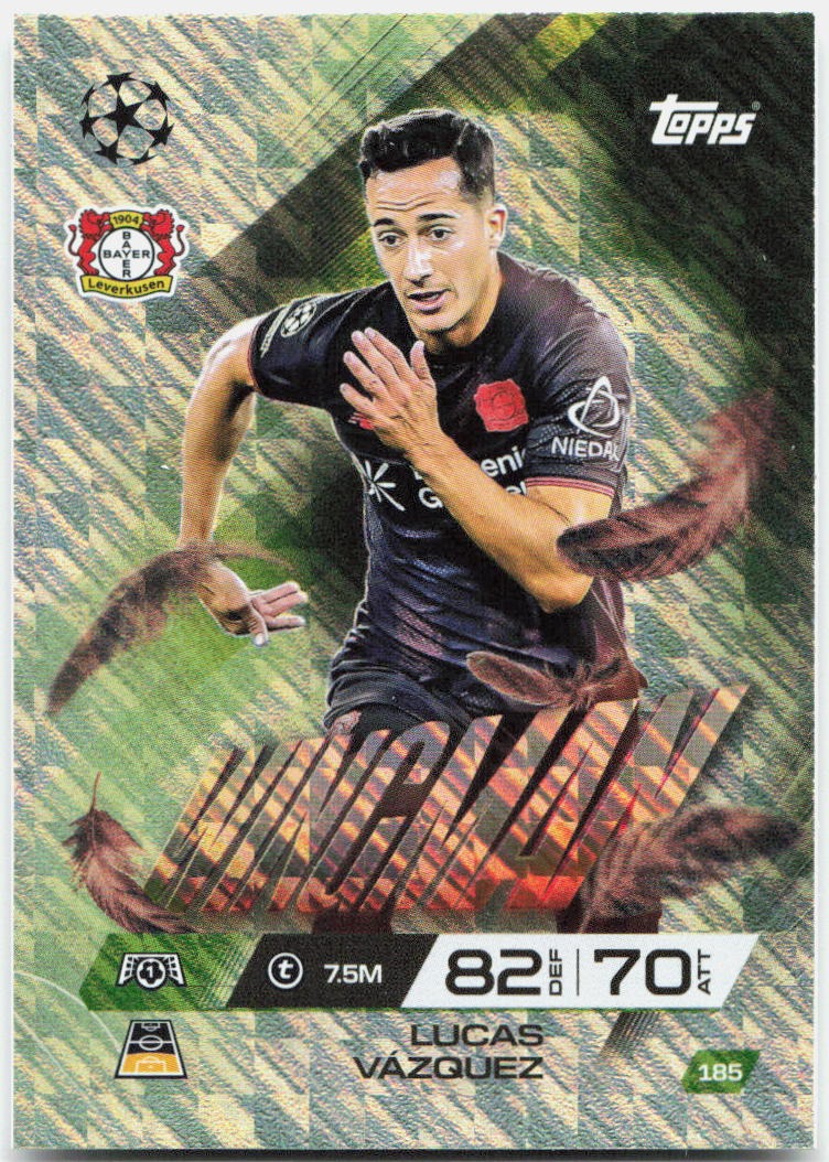 Topps Match Attax UEFA Club Competitions Extra #185 Lucas Vazquez (2025-26)