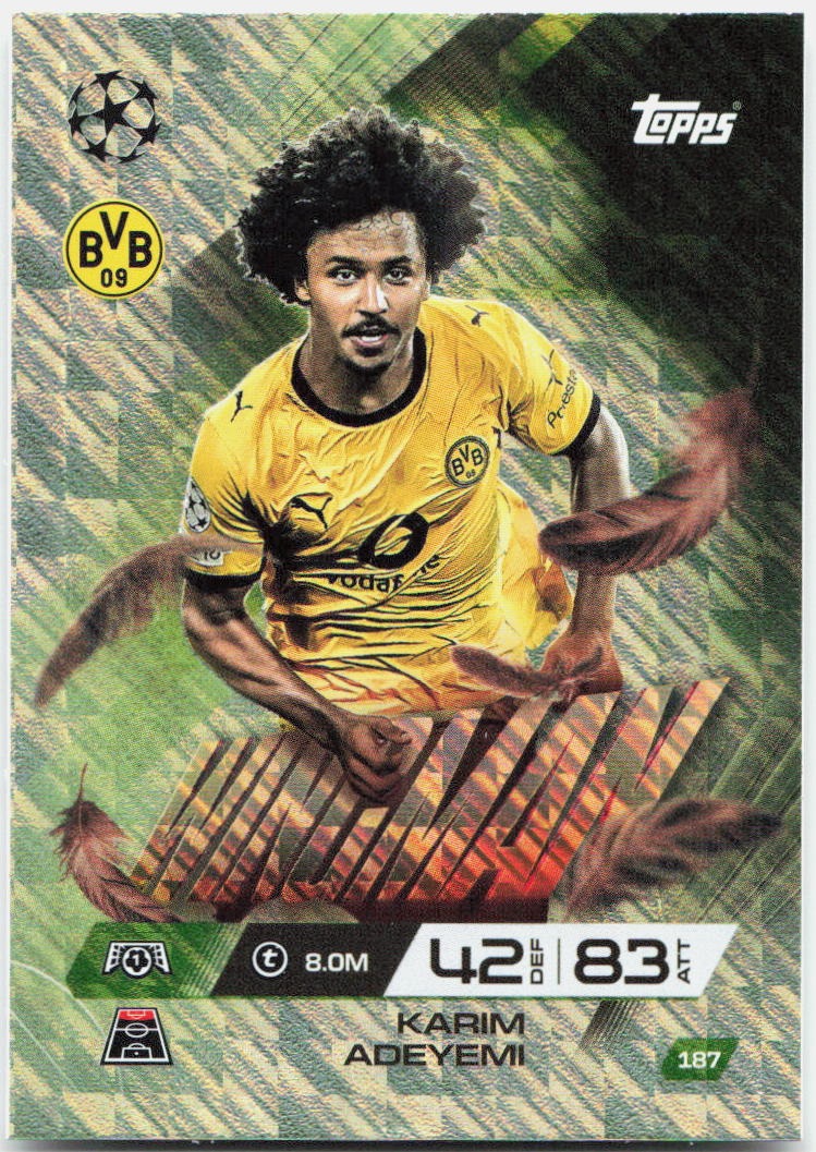 Topps Match Attax UEFA Club Competitions Extra #187 Karim Adeyemi (2025-26)