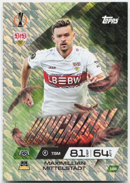 Topps Match Attax UEFA Club Competitions Extra #188 Maximilian Mittelstadt (2025-26)