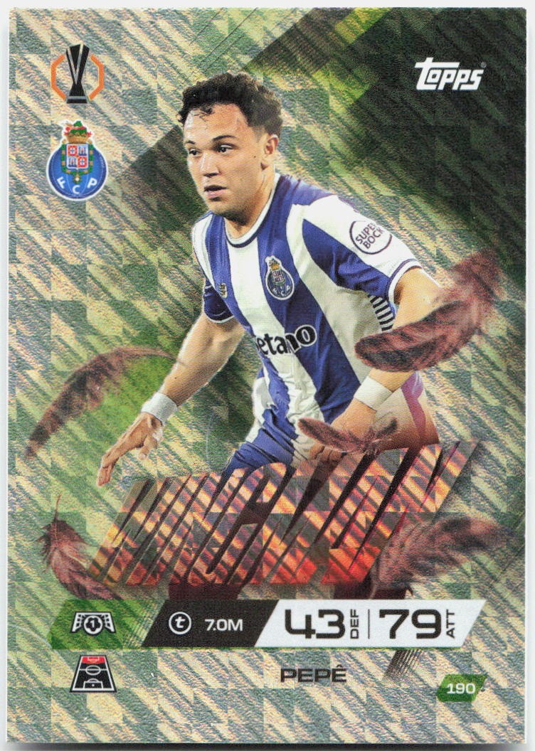 Topps Match Attax UEFA Club Competitions Extra #190 Pepe (2025-26)