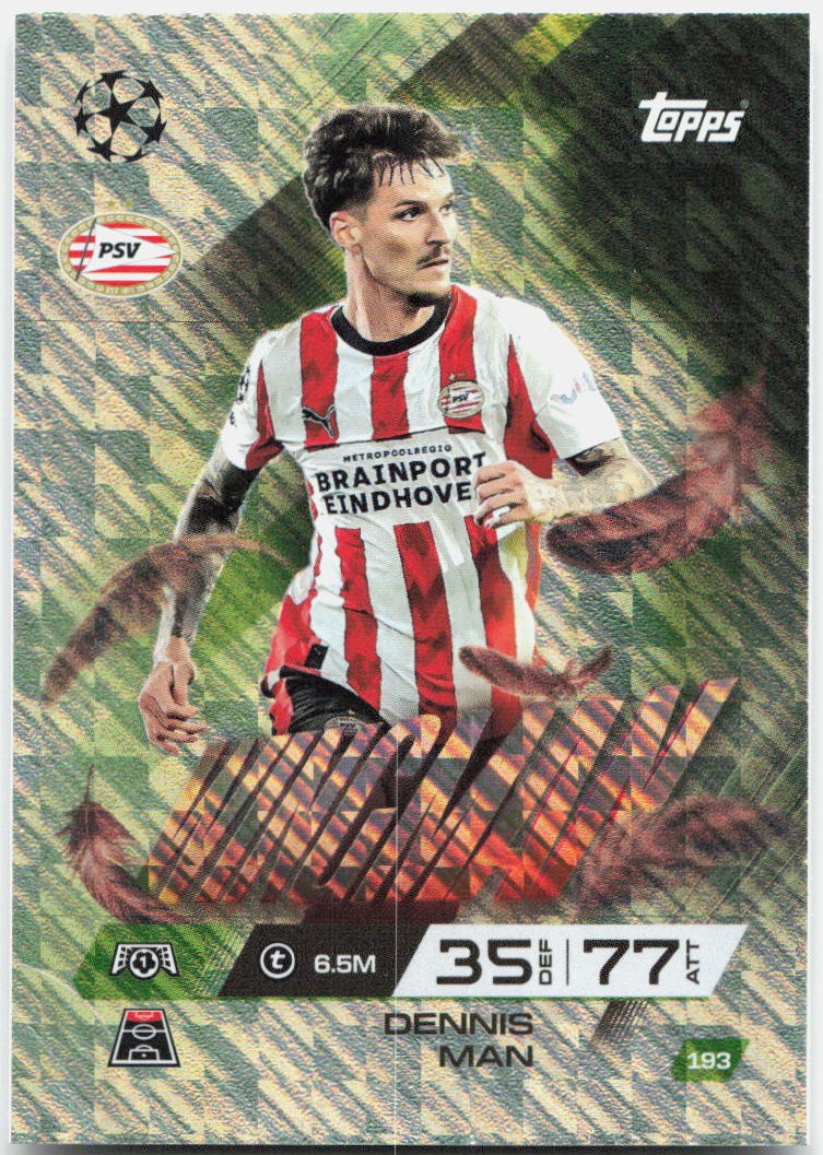 Topps Match Attax UEFA Club Competitions Extra #193 Dennis Man (2025-26)