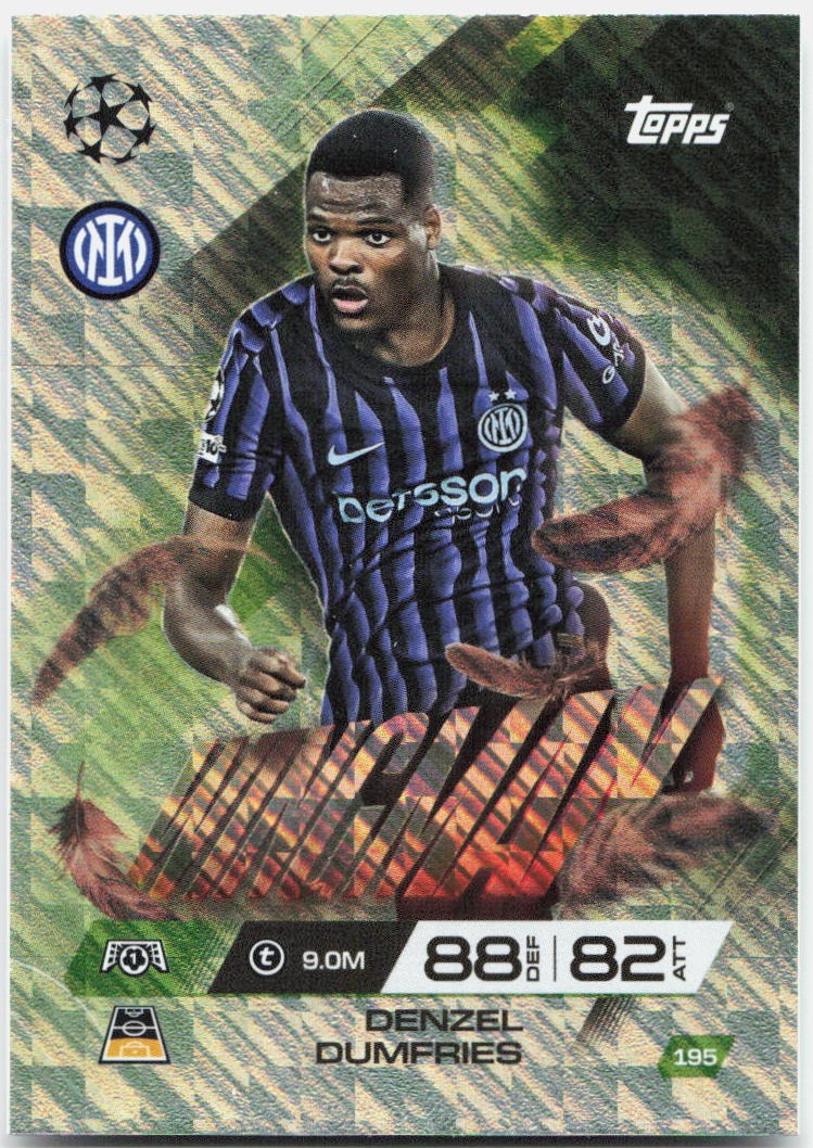 Topps Match Attax UEFA Club Competitions Extra #195 Denzel Dumfries (2025-26)