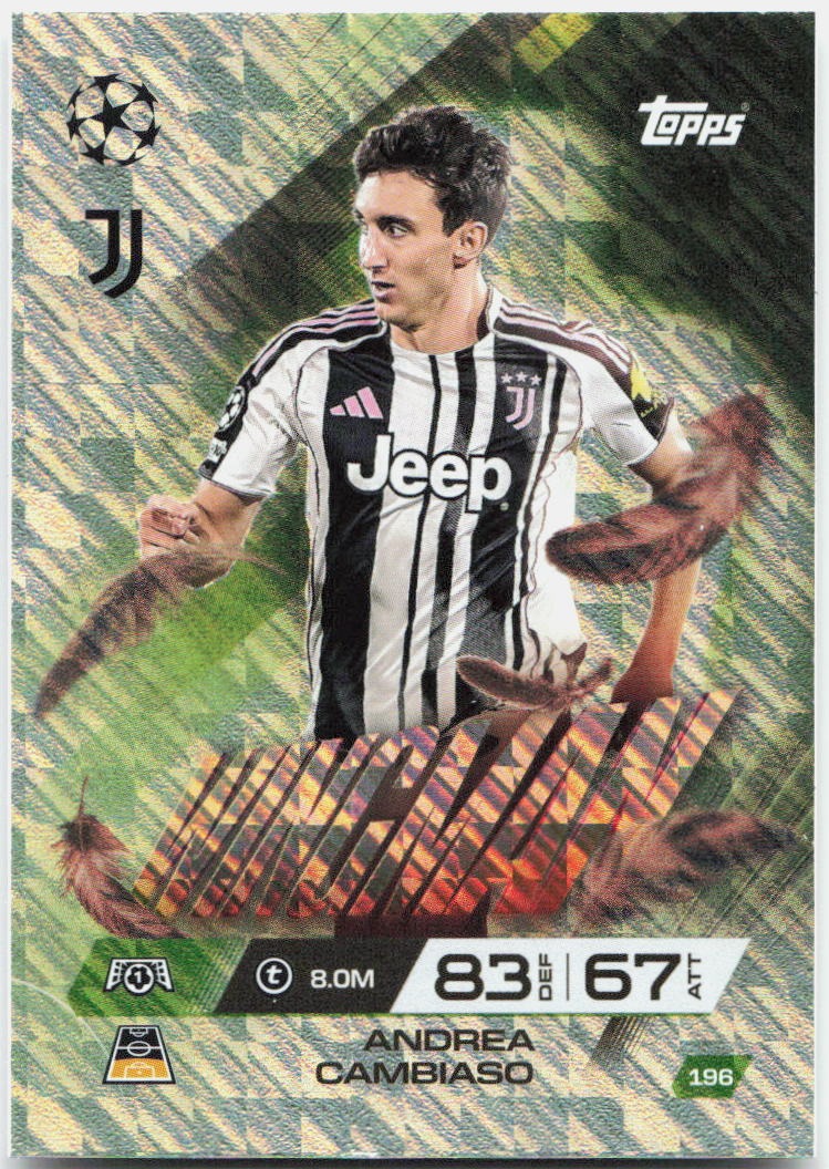 Topps Match Attax UEFA Club Competitions Extra #196 Andrea Cambiaso (2025-26)