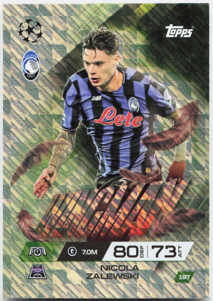 Topps Match Attax UEFA Club Competitions Extra #197 Nicola Zalewski (2025-26)