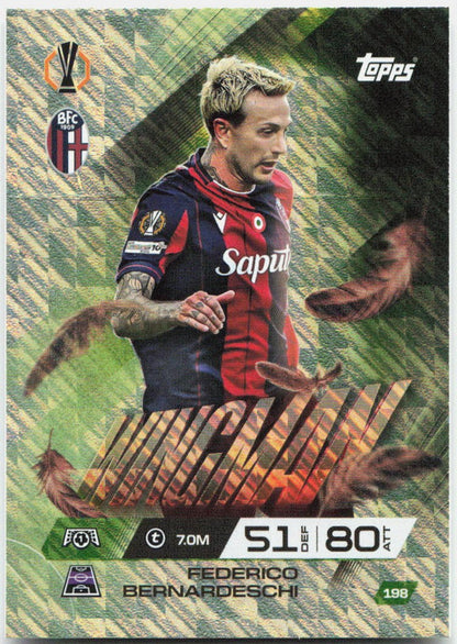 Topps Match Attax UEFA Club Competitions Extra #198 Federico Bernardeschi (2025-26)