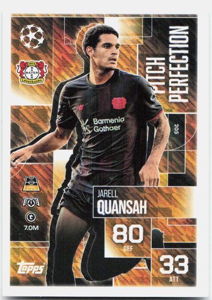 Topps Match Attax UEFA Club Competitions Extra #205 Jarell Quansah (2025-26)
