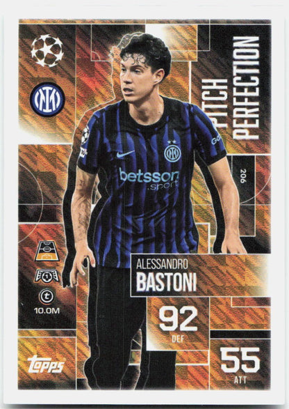 Topps Match Attax UEFA Club Competitions Extra #206 Alessandro Bastoni (2025-26)