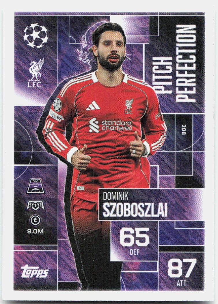 Topps Match Attax UEFA Club Competitions Extra #208 Dominik Szoboszlai (2025-26)