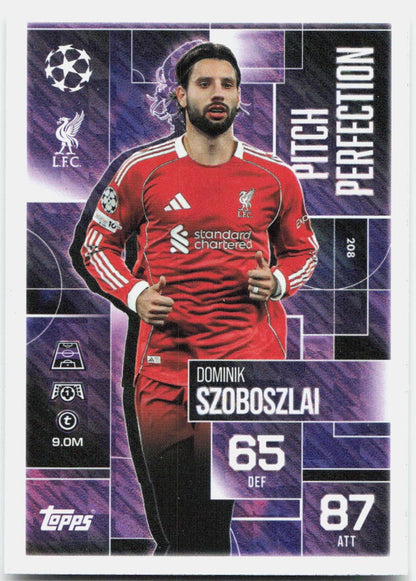 Topps Match Attax UEFA Club Competitions Extra #208 Dominik Szoboszlai (2025-26)