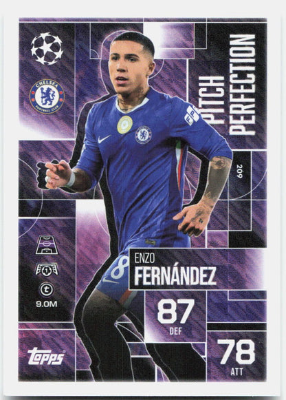 Topps Match Attax UEFA Club Competitions Extra #209 Enzo Fernandez (2025-26)