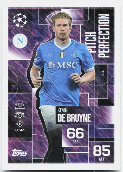 Topps Match Attax UEFA Club Competitions Extra #213 Kevin De Bruyne (2025-26)