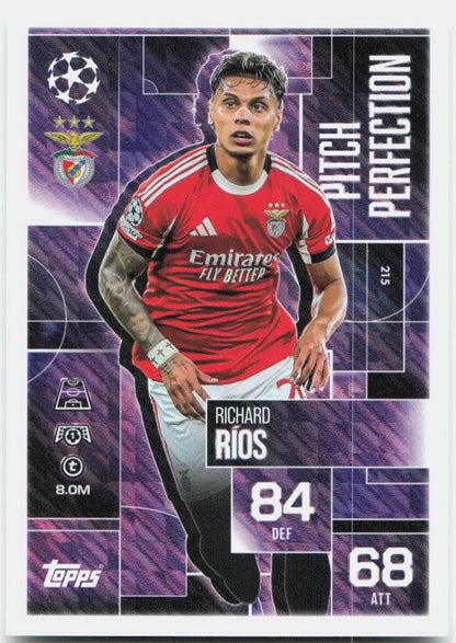 Topps Match Attax UEFA Club Competitions Extra #215 Richard Rios (2025-26)