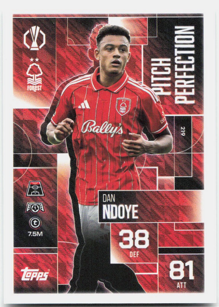 Topps Match Attax UEFA Club Competitions Extra #219 Dan Ndoye (2025-26)