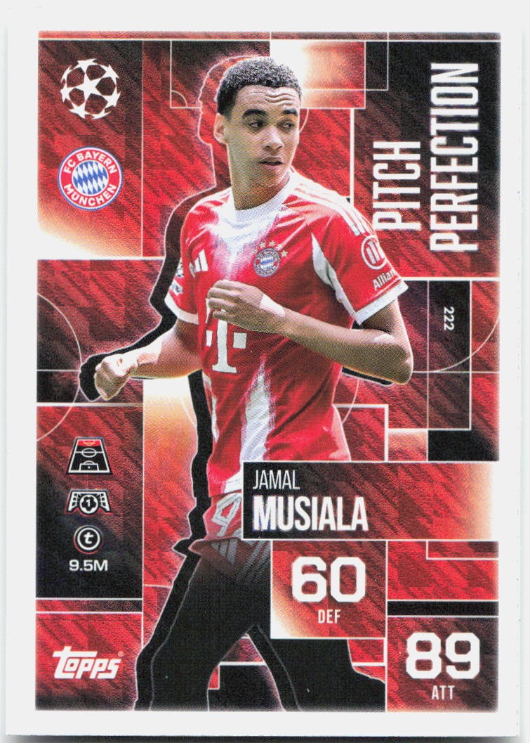 Topps Match Attax UEFA Club Competitions Extra #222 Jamal Musiala (2025-26)