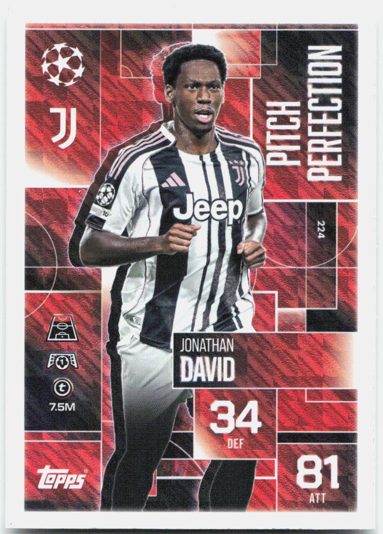Topps Match Attax UEFA Club Competitions Extra #224 Jonathan David (2025-26)