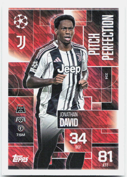 Topps Match Attax UEFA Club Competitions Extra #224 Jonathan David (2025-26)