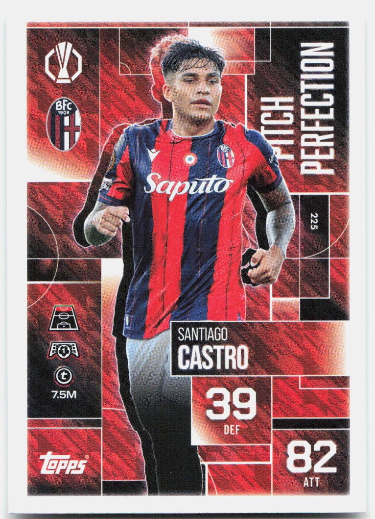Topps Match Attax UEFA Club Competitions Extra #225 Santiago Castro (2025-26)