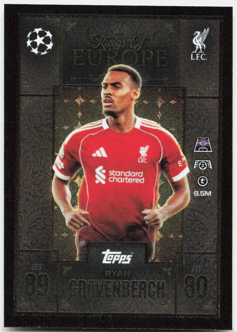 Topps Match Attax UEFA Club Competitions Extra #226 Ryan Gravenberch (2025-26)