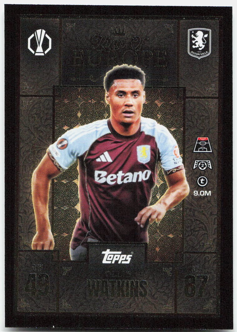 Topps Match Attax UEFA Club Competitions Extra #232 Ollie Watkins (2025-26)