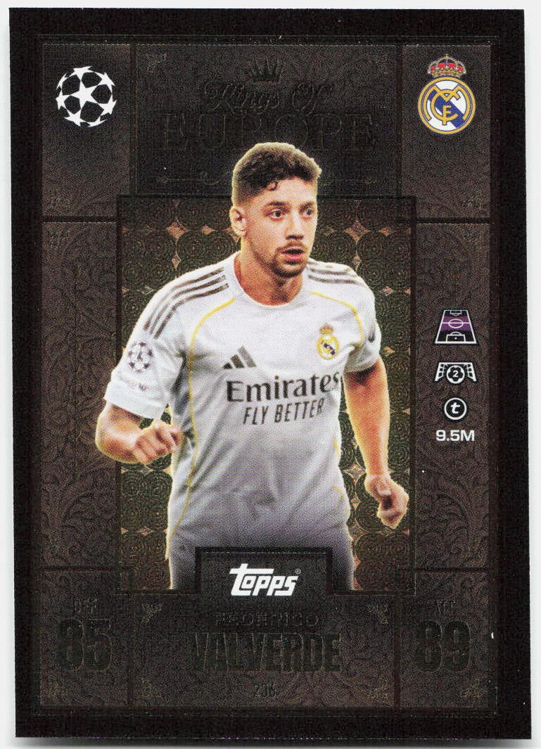 Topps Match Attax UEFA Club Competitions Extra #236 Federico Valverde (2025-26)