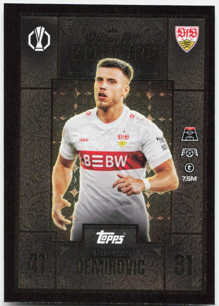 Topps Match Attax UEFA Club Competitions Extra #242 Ermedin Demirovic (2025-26)