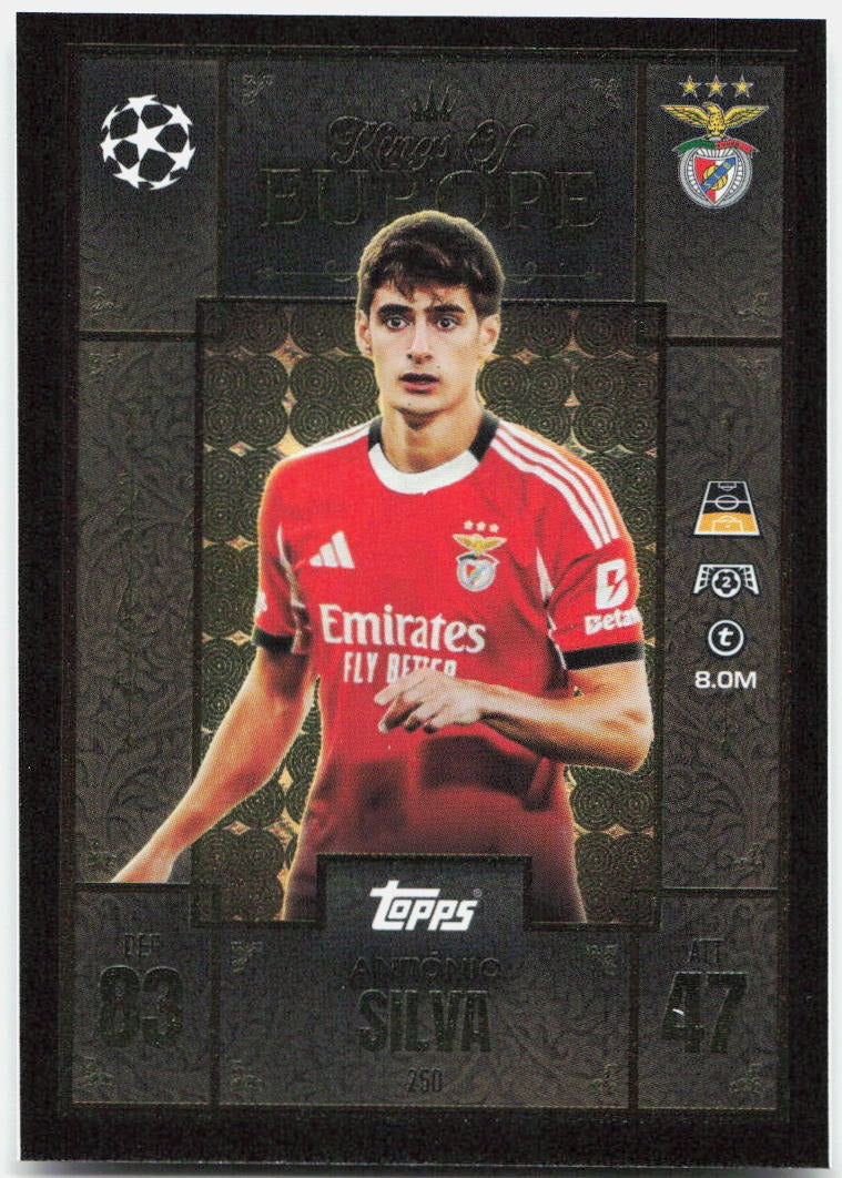 Topps Match Attax UEFA Club Competitions Extra #250 Antonio Silva (2025-26)