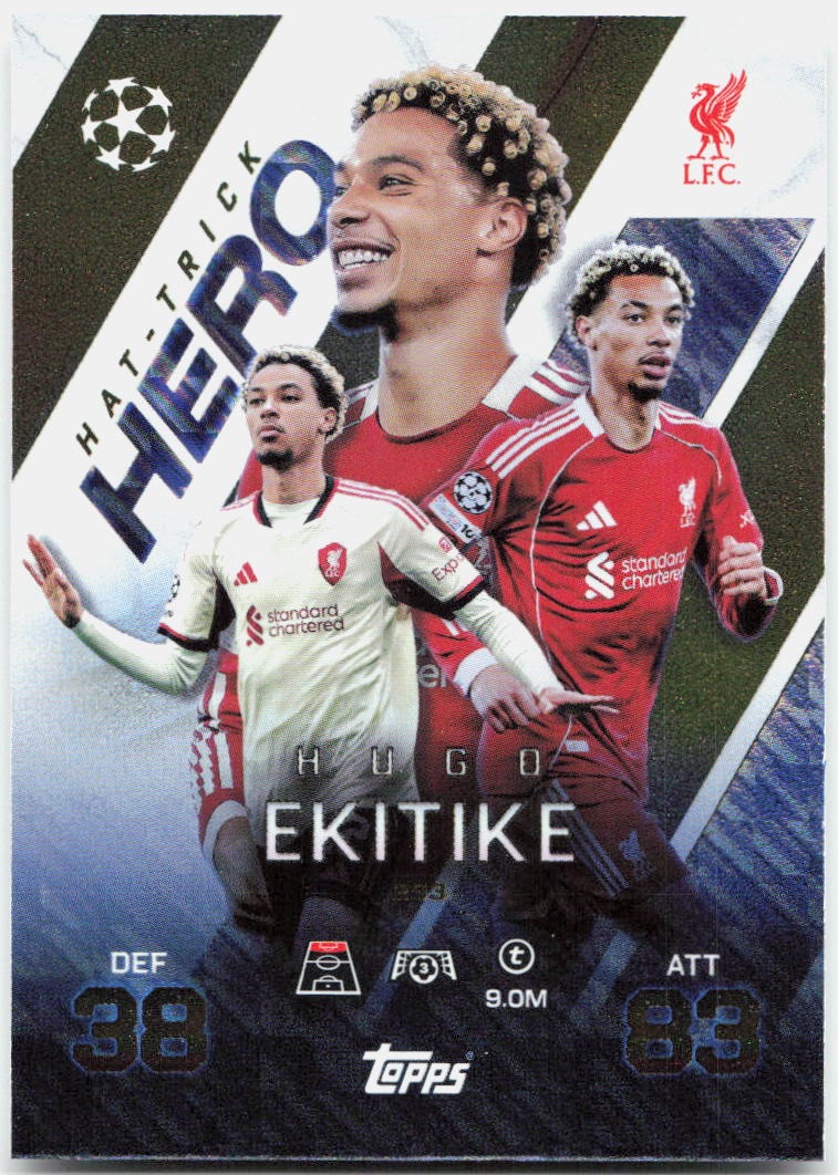 Topps Match Attax UEFA Club Competitions Extra #253 Hugo Ekitike (2025-26)