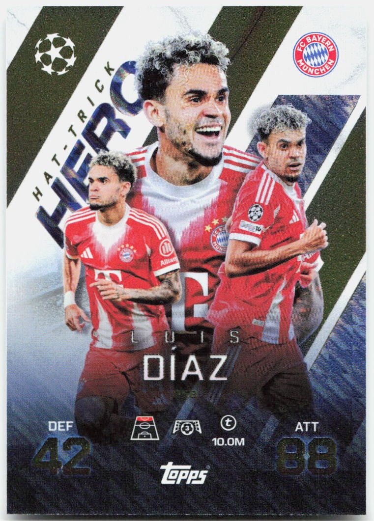 Topps Match Attax UEFA Club Competitions Extra #258 Luis Diaz (2025-26)