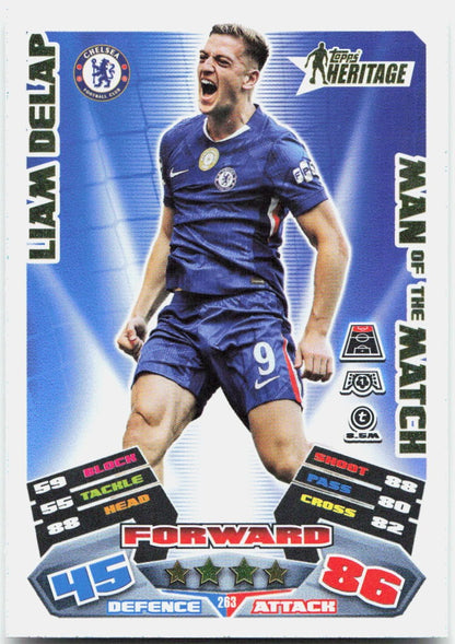 Topps Match Attax UEFA Club Competitions Extra #263 Liam Delap (2025-26)