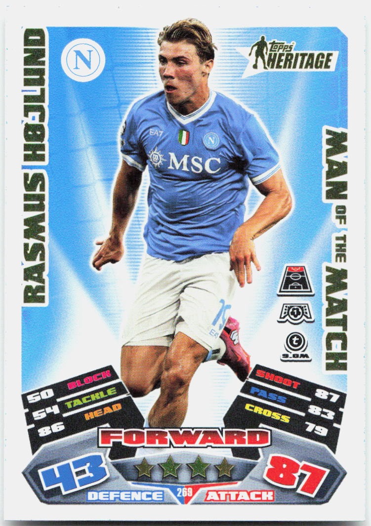 Topps Match Attax UEFA Club Competitions Extra #269 Rasmus Hojlund (2025-26)