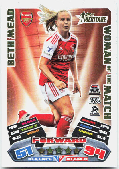 Topps Match Attax UEFA Club Competitions Extra #272 Beth Mead (2025-26)